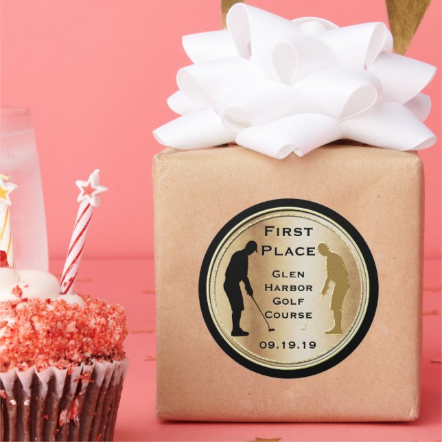 Autocollant de golf de première place (Fête)