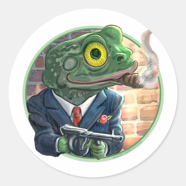 Autocollant de grenouille (Devant)