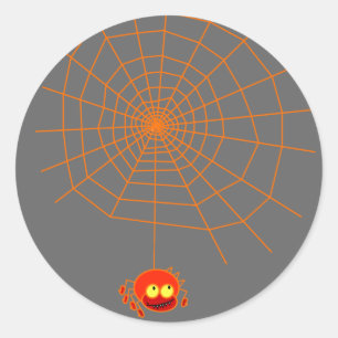 Autocollant de Halloween de toile d'araignée