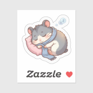 Autocollant de hamster endormi ⭐