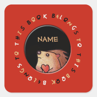 Autocollant de hérisson personnalisé