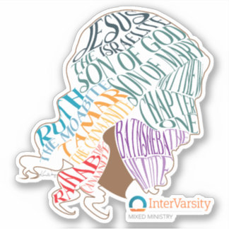 Autocollant de Jésus mixte