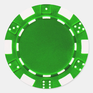 autocollant de jeton de poker