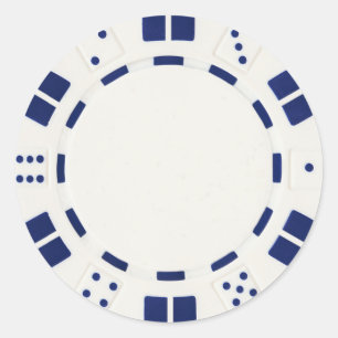 autocollant de jeton de poker