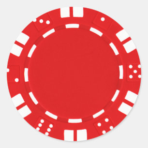 autocollant de jeton de poker
