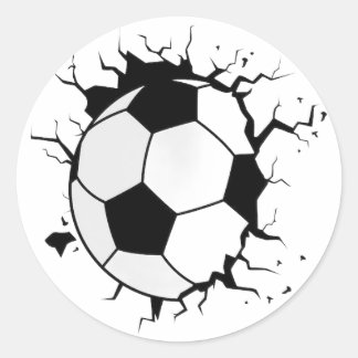 Autocollant de jeu de football dynamique