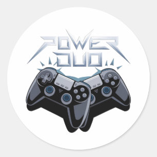 Autocollant de jeu Power Duo Sleek Gray