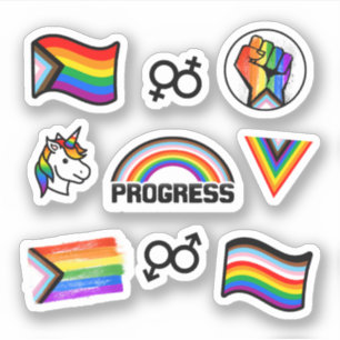 Autocollant de la collection Progress Pride