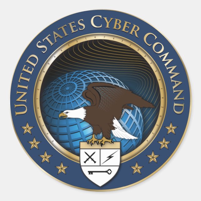 autocollant de la Cyber-commande américaine (Devant)