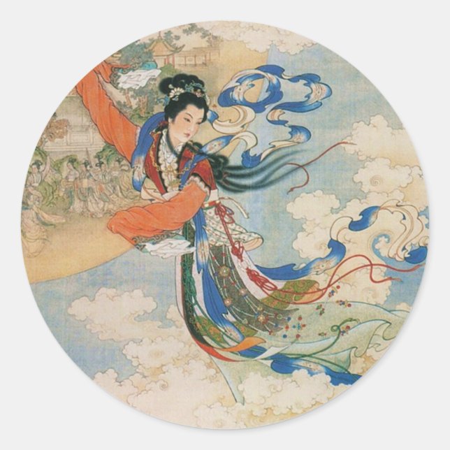 Autocollant de la déesse de la Lune chinoise (Devant)