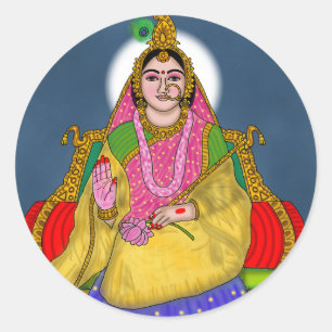 Autocollant de la déesse Radha