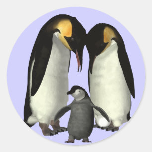 Autocollant de la famille Penguin