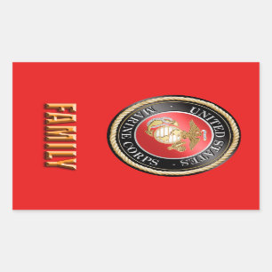 Autocollant de la famille USMC