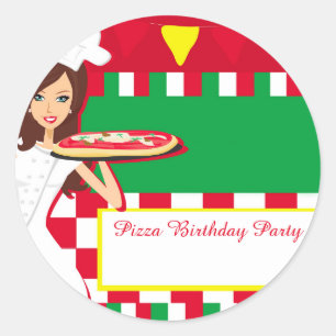 Autocollant de la fête de la pizza