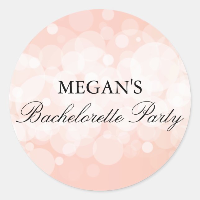 Autocollant de la partie de Bachelorette Confetti  (Devant)