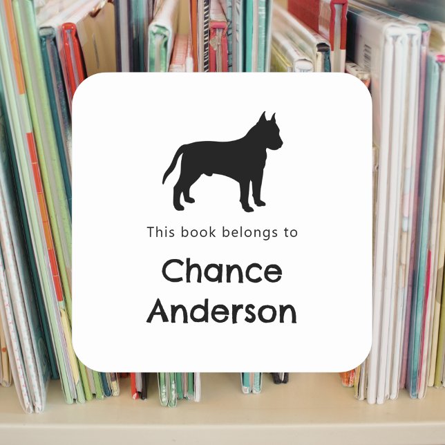 Autocollant de la plaque Pitbull (Créateur téléchargé)