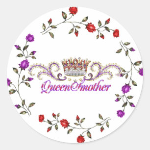autocollant de la reine casquette rouge