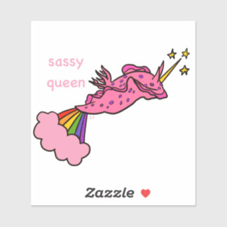 autocollant de la reine sassy