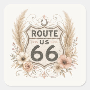 Autocollant de la route mère florale Boho