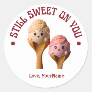 Autocollant de la Saint-Valentin mignon toujours d