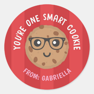 Autocollant de la Saint-Valentin One Smart Cookie
