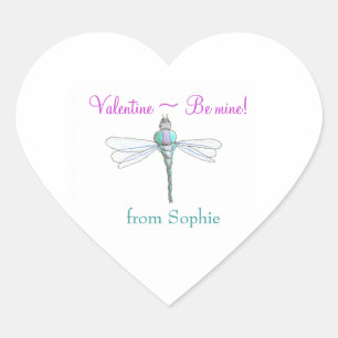 Autocollant de la Saint-Valentin personnalisé avec