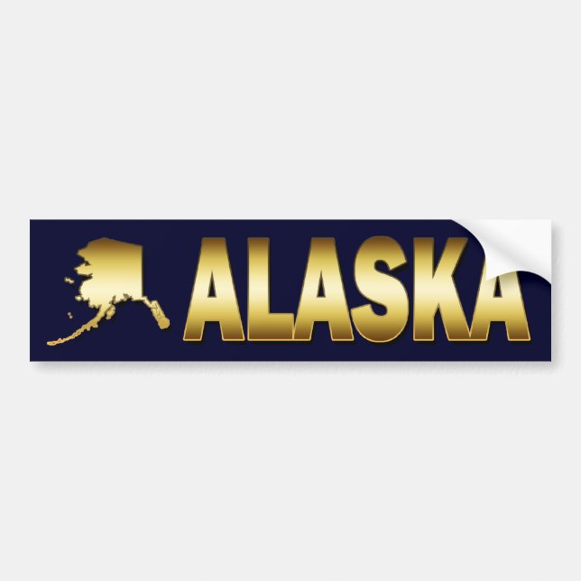 AUTOCOLLANT DE L'ALASKA D'OR (Devant)