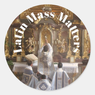 Autocollant de Latin Mass Matt