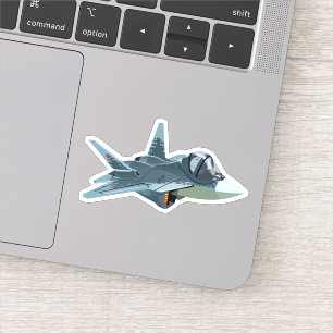 autocollant de l'avion de dessin
