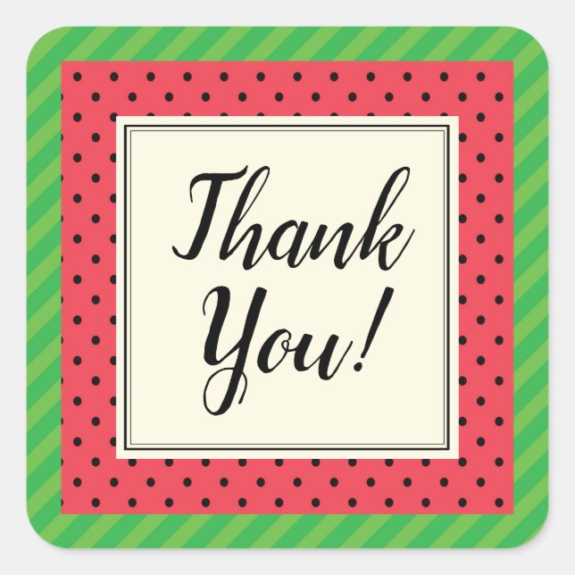 autocollant de l'enveloppe de fruits de pastèque M (Devant)