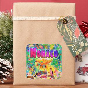 Autocollant de l'heure de l'époque de Monaco