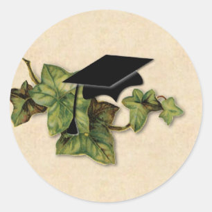 Autocollant de lierre d'obtention du diplôme