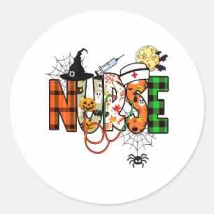 Autocollant de l'infirmière d'Halloween