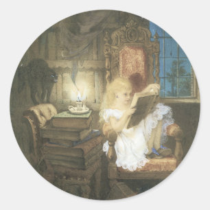 Autocollant de livre d'histoire de Féerie vintage