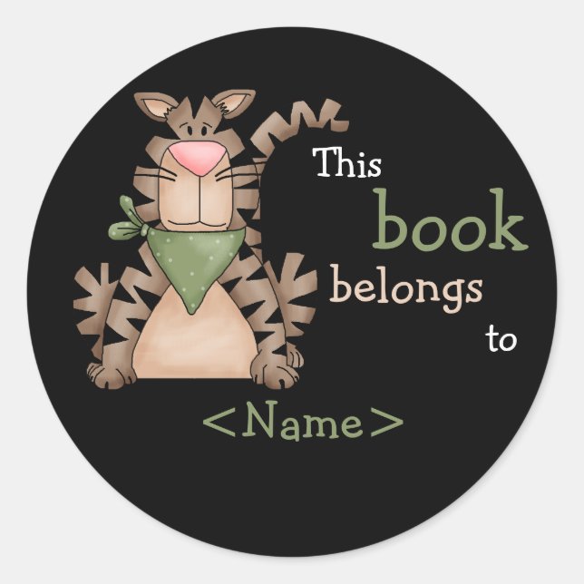 Autocollant de livre pour chats Kitty (Devant)