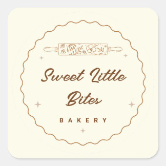 Autocollant de logo de boulangerie Sweet Little Bi