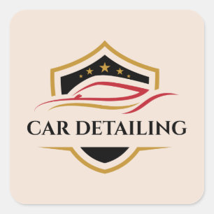Autocollant de logo de détaillant de voiture propr