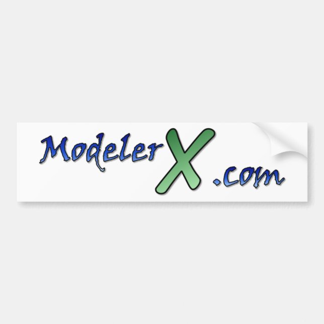 autocollant de logo de ModelerX.com (Devant)