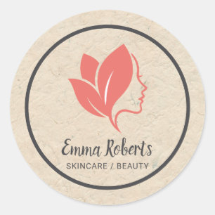 Autocollant de logo de soins de peau / beauté neut