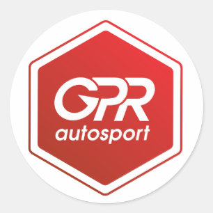 Autocollant de logo empilé