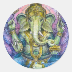 Autocollant de Lotus Ganesha