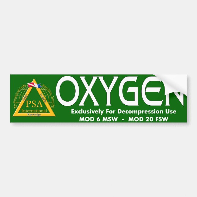 AUTOCOLLANT DE L'OXYGÈNE (Devant)