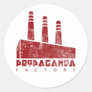 Autocollant de l'usine de propagande