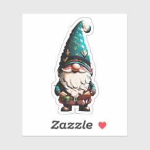 Autocollant de lutin de jardin mignon