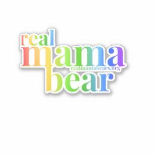 Autocollant de maman arc en ciel
