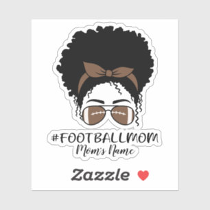 Autocollant de maman de football personnalisé