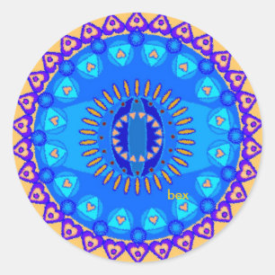 Autocollant de mandala d'amour