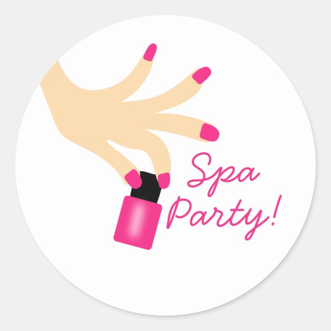 Autocollant de manucure pour anniversaire en spa o (Devant)