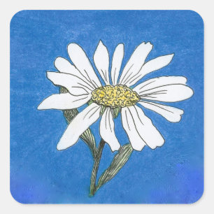 Autocollant de marguerite