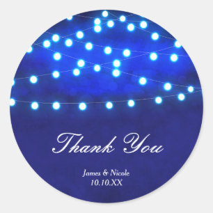 Autocollant de mariage avec guirlande lumineuse ru
